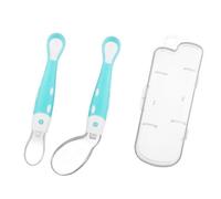 Cuillère D'Alimentation Résistante Aux Morsures, En Silicone, Facile À Utiliser, Flexible, Sûre, Entraînement Infantile, Pour La Cuisine À Domicile, Pour Bébé, 1 Ensemble