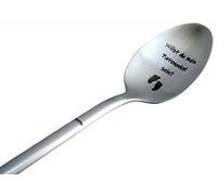 Cuillère d'annonce de grossesse pour le parrain - Idée cadeau originale et personnalisée pour exprimer votre demande - Drôle et inhabituel - Cuillère à thé ou à dessert avec boîte cadeau