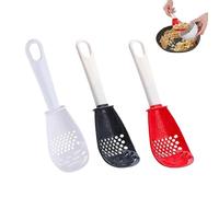 Cuillère de Cuisine | 3 Cuillères à Mélanger pour Préparations Culinaires,Écumoire Maniable, Presse-Purée et Séparateur de Jaunes d'Œuf pour Maison, Restaurant et