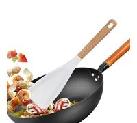 Cuillère de cuisine | Cuillère de service en silicone | Spatule anti-adhésive résistante à la chaleur avec poignée en bois pour cuisiner, cuire au four et servir