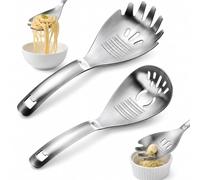Cuillère de Cuisine en Acier Inoxydable 304, Cuillère Multifonction pour Séparateur D'œufs, Presse Puree,Cuillere avec Râpe, écraser, Fonctions Filtrer et Ouvrir Multi-Tâches B)