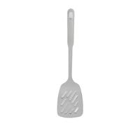 Cuillère de cuisine en acier inoxydable 304, spatule multifonctionnelle avec manche antidérapant, cuillère à mélanger à bord lisse et antirouille pour la cuisine domestique (Acier (avec trou))