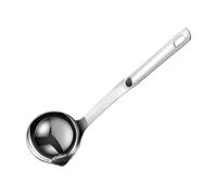 Cuillère de cuisine en acier inoxydable avec manche long | bec verseur | Cuillère passoire pour marmite chaude, outil pour usage commercial dans les appartements, restaurants, panad