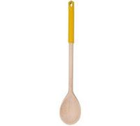 Fackelmann Cuillère de cuisine en bois 0905250 – manche silicone coloré, 32 cm