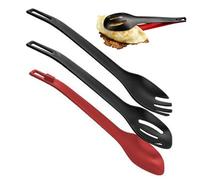 Cuillère de cuisine - Lot de 3 pièces en ABS | Fourchette amovible Cuillère de cuisine multifonction | Outil de mélange polyvalent pour la cuisine à la maison, la préparation des repas et