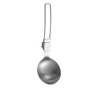 Cuillère de cuisine - Louche à soupe de 19,5 x 6 cm | Cuillère de cuisine en acier inoxydable | Cuillères pliantes pour la soupe, outil de préparation des repas, ustensile de cuisine d'extérieur pour