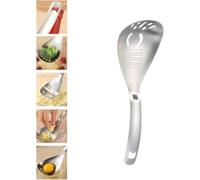 Cuillère de cuisine multifonction 5 en 1 en acier inoxydable avec séparateur d'œufs, presse puree, ouvre-bouteille, cuillère mélangeuse et cuillère, râpe à gingembre pour cuisiner, moudre, râper，A