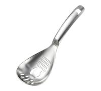 Cuillère de cuisine multifonction, presse-ail 5 en 1 en acier inoxydable (A | Avec séparateur d'œufs, décapsuleur, cuillère mélangeuse et cuillère, râpe à gingembre pour cuisiner, égoutter, râper
