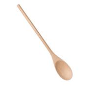 Cuillère de cuisson en bois naturel, B EXTRA LARGE | Long manche pour travailler dans de grands pots à soupe, bol à cuillère arrondi pour mélanger les sauces et servir