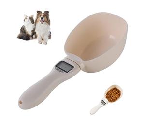 Cuillère de nourriture pour chien - Cuillère doseuse numérique avec affichage LCD - Pelle à nourriture pour chiens et chats - Balance précise - Pelle de nourriture pour chien personnalisée - Cuillère