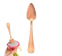 Cuillère de pamplemousse à bord fraisé, cuillère en acier inoxydable | Spolon Desert longue poignée, cuisines à outils à Tabware Ga Dget pour fruits, glace de pelle ou mélanger des boissons