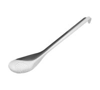 Cuillère de Service à Fentes en Acier Inoxydable Crochet | Olives et Boulettes, Manche Épaissi, Usage Maison, Finition Argentée, Surface Lisse sans Bavures