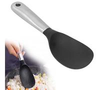 Cuillère de Service à Riz en Silicone Riz Paddle Cuillère de Service Peut Être Suspendue Cuillère de Service à Riz Résistant à La Chaleur pour la Cuisson de la Sauce Soupe Vinaigrette à salade Riz