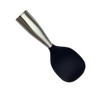 Cuillère de service à riz - Pelle de cuisine verticale antiadhésive, design incurvé sur pied minimaliste, pelle texturée + poignée facile à saisir, finition durable de qualité alimentaire - pour