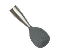Cuillère de service à riz - Pelle de cuisine verticale antiadhésive, design incurvé sur pied minimaliste, pelle texturée + poignée facile à saisir, finition durable de qualité alimentaire - pour