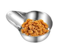 Cuillère de Service Alimentaire,Pelle à Popcorn en Acier Inoxydable - Outil de Préparation de Repas avec Bec Canard pour Sucre Sauce Riz Popcorn Purée,Riz Maïs