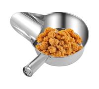 Cuillère de Service Alimentaire,Pelle à Popcorn en Acier Inoxydable - Outil de Préparation de Repas avec Bec Canard pour Sucre Sauce Riz Popcorn Purée,Riz Maïs