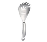 Cuillère de service en acier inoxydable - Cuillère à broyer de cuisine - Poignée ergonomique - Passe au lave-vaisselle - Cuillère de cuisine, hachoir à ail - Spatule filtrante pour la maison et la