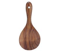 Cuillère de Service en Bois, Spatule de Cuisine, Ustensiles de Cuisine Antiadhésifs, Set de Palette et Tourneur pour Riz