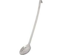 Cuillère de service perforée inox manche à crochet 45 cm