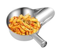 Cuillère de Service pour Aliments | Pelle à Popcorn en Acier Inoxydable - Outil de Préparation de Repas avec Bec Canard pour Sucre Sauce Riz Popcorn Purée - Riz Maïs