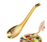 Cuillère de sphérification - Cuillères à fentes moléculaires légères en acier inoxydable | Gadget de cuisine de cuillère de barre d'acier inoxydable d'or ou d'argent pour le caviar, les sauces, les ra