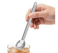 Cuillère De Table - 22 X 4 Cm, Manche Allongé Résistant À La Chaleur, Cuillère À Riz Pour Thé Au Lait | Cuillèress À Café Résistante À La Rouille, Pour Poudre, Farine, Sucre, Riz, Maison
