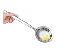 Cuillère D'écumoire - 11,53 Pouces, Passoire À Mailles Fines, Acier Inoxydable | Manche Long, Outil De Cuisine Durable Pour Lasoupe, Lasauce, Le Bouillon, La Friture, La Fabrication Du Beurre Et L'u