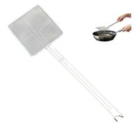 Cuillère d'écumoire à mailles fines en acier inoxydable, passoire à huile ultra fine de 0, 5 mm pour frire avec un long manche résistant la chaleur, facile nettoyer pour la cuisine, écumer l'huile