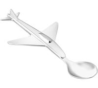 Cuillère D'enfant Avion Arg/Laq,16.899999999999999 X 7.4 X 1.5 Cm,Argenté.