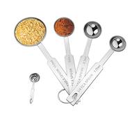 Cuillère Doseuse 4 Pièces - Cuillere en Acier Inoxydable pour Pâtisserie,Cuisine,Mesurer (4 Pcs)