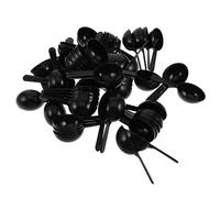 Cuillère Doseuse à Café en Plastique Noir 15ml 100 Pièces | Contrôle Précis des Portions, Surface Lisse Facile à Rincer, Format Compact pour Voyages et Bars