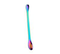 Cuillère Doseuse D’assaisonnement Double Tête en Acier Inoxydable | Bords Lisses, Surface Polie Miroir, Usage Repas à Maison, pour Familles et Collègues