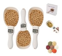 Cuillère doseuse électronique avec convertisseur, cuillère numérique de haute précision réglable avec écran LCD, ustensile de cuisine portable for la cuisine, la pâtisserie(3pcs)