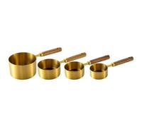 Cuillère Doseuse Ensemble de tasses à mesurer avec manche en bois, outils cuisson pour Mesurer(Colour 2)