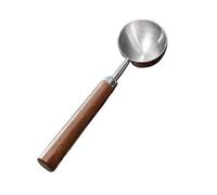 Cuillère doseuse, manche en noyer, for poudre de café, ustensile cuisine, pâtisserie(Color 02)
