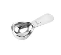 Cuillère Doseuse Marquage Clair en Acier Inoxydable, Argenté, Café | Mesurette Cuisine pour Café Moulu et Protéine, Poignée Antidérapante, Finition Polie, Usage Bureau la Cuisine