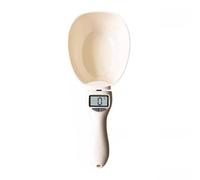 Cuillère doseuse numérique avec balance - Mesure précise au gramme - Outil de cuisine pour pâtes alimentaires en poudre (blanc, 23 x 9 cm)