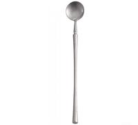 Cuillère en acier inoxydable 304 poli rétro avec poignée ergonomique, bords lisses pour table de salle à manger occidentale, argenté (D)
