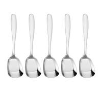 Cuillère en acier inoxydable avec tête carrée - Cuillère de service en acier inoxydable avec tête carrée - Cuillère à soupe, cuillère de table, cuillère de service de buffet - Cuillère à dessert