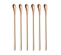 Cuillère en acier inoxydable de 19 à 3 cm pour mélanger la cire et la résine. Cet outil est essentiel pour les loisirs créatifs (or rose)