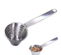 Cuillère en acier inoxydable - Pièces de mesure en métal - Secs et liquides, cuillères pour la cuisson, claires et faciles à lire - Marquer sur chaque cuillère pour connaître la mesure