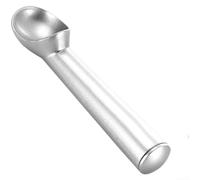 Cuillère en aluminium sablé pour service de crème glacée et de fruits qui minimise l'adhérence et favorise un nettoyage efficace (argenté)