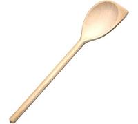 Cuillère en bois avec corne Grande 30 cm | Spatule de cuisine en bois naturel | Ustensiles de cuisine en bois | Cuillère de cuisson écologique
