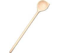 Cuillère en bois avec corne Petite 30 cm | Cuillère de cuisine en bois | Cuillère en bois pour la cuisson | Spatule en bois 30 cm | Accessoires de cuisine