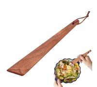 Cuillère en bois | Cuillère en bois plate à long manche - Gadget de cuisine tournant plat pour raclette tournante