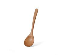 Cuillère en bois de style traditionnel avec manche extra long pour ramen, nouilles, louche, pour la maison et le restaurant (hêtre 45,7 x 11,4 cm)