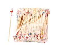 Cuillère en bois pour oreilles, médiator en bois pour oreilles - Kit d'élimination de cire d'oreille de 100 pièces, jolies cuillères pour oreilles avec tête de poignet, kit d'élimination du cérumen