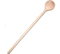 Cuillère en bois ronde 35 cm | Cuillère de cuisine naturelle | Cuillère en bois pour mélanger | Cuillère écologique pour cuisiner | Cuillère de cuisine éco