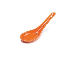 Cuillère en céramique Monodose Mini cuillère professionnelle Tapas Spoon Cuisine Bar (orange)